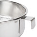 A Vollrath fine china cap strainer with a stainless steel bowl and handle.