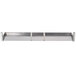 A Wolf stainless steel reinforced high shelf with two shelves.