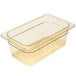 Cambro 44HP150 H-Pan™ 1/4 Size Amber High Heat Plastic Food Pan - 4" Deep Main Thumbnail 3
