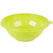 Fineline 5032-GRN Super Bowl 32 oz. Green PET Plastic Salad Bowl - 100/Case Main Thumbnail 2