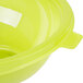 Fineline 5032-GRN Super Bowl 32 oz. Green PET Plastic Salad Bowl - 100/Case Main Thumbnail 4