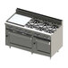 Blodgett BR-24GT-6-2436-LP Liquid Propane 6 Burner 60" Thermostatic Range with 24" Left Side Griddle and Double Oven Base - 288,000 BTU Main Thumbnail 1