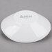 An Arcoroc white porcelain oval bowl.