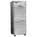 Continental Refrigerator 1FX-LT-SS-HD 36 1/4" Half Door Extra Wide Low Temperature Reach-In Freezer - 30 Cu. Ft. Main Thumbnail 1