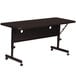 Correll Deluxe Flip Top Table, 24" x 72" High Pressure Adjustable Height, Black Granite Main Thumbnail 1