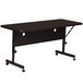 Correll Deluxe Flip Top Table, 24" x 60" High Pressure Adjustable Height, Black Granite Main Thumbnail 1