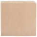 A brown paper bag on a white surface.