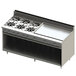 Blodgett BR-6-36GT-NAT Natural Gas 6 Burner 72" Thermostatic Range with 36" Right Griddle and Cabinet Base - 252,000 BTU Main Thumbnail 1