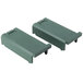 Two green plastic pieces, a pair of Garde heavy duty can opener inserts.