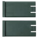 Two green plastic rectangular inserts with holes.