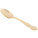 A 10 Strawberry Street Crown Royal stainless steel dinner spoon with a gold-plated handle and bowl.