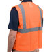 Orange Class 2 High Visibility Surveyor's Safety Vest with Hook & Loop Closure - Large Main Thumbnail 2