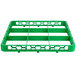 Carlisle RE9C09 OptiClean 9 Compartment Green Color-Coded Glass Rack Extender Main Thumbnail 2