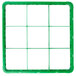 Carlisle RE9C09 OptiClean 9 Compartment Green Color-Coded Glass Rack Extender Main Thumbnail 5