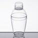 Fineline 4101-CL Quenchers 7 oz. Disposable Clear Plastic Shaker - 24/Case Main Thumbnail 2
