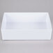 A white rectangular Tablecraft melamine bowl.
