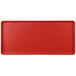 A red rectangular MFG Tray with a white border.