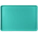 A mint green rectangular MFG Tray with a white background.