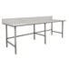 Advance Tabco Spec Line TVKS-3612 36" x 144" 14 Gauge Stainless Steel Commercial Work Table with 10" Backsplash Main Thumbnail 1
