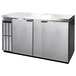 Continental Refrigerator BB69NSSPT 69" Stainless Steel Pass-Through Solid Door Back Bar Refrigerator Main Thumbnail 1