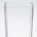 A clear rectangular plastic chamber with a black border.