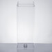 A clear rectangular Cal-Mil acrylic chamber with a small hole in the top.