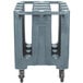Cambro DC700401 Poker Chip Slate Blue Dish Dolly / Caddy with Vinyl Cover - 6 Column Main Thumbnail 3