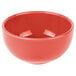 A red Libbey Cantina porcelain bowl.