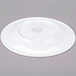 A Libbey Reflections white porcelain plate with a circular rim.