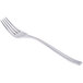 A Libbey stainless steel dessert/salad fork with a silver handle.