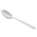 A Libbey stainless steel teaspoon with a long silver handle.