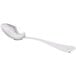 A Libbey Baguette II stainless steel serving spoon with a silver handle.