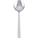 A Libbey stainless steel bouillon spoon with a long silver handle.