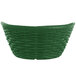 Carlisle 650409 WeaveWear Green Oval Plastic Serving Basket 9" x 6 1/4"   - 12/Case Main Thumbnail 4
