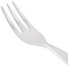 A World Tableware Esquire mini fork with a silver handle.