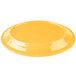 A yellow porcelain oval platter.