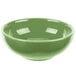 A sage green Libbey porcelain salsa bowl.