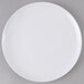 A white Carlisle Epicure melamine plate with a white rim.