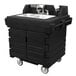 Cambro KSC402426 Black Base with Granite Gray Door CamKiosk Portable Self-Contained Hand Sink Cart - 110V Main Thumbnail 4