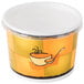 Huhtamaki 70412 Streetside Print 12 oz. Double-Wall Poly Paper Soup / Hot Food Cup with Plastic Lid - 250/Case Main Thumbnail 3
