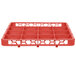 Carlisle RE16C05 OptiClean 16 Compartment Red Color-Coded Glass Rack Extender Main Thumbnail 2