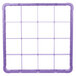 Carlisle RE16C89 OptiClean 16 Compartment Lavender Color-Coded Glass Rack Extender Main Thumbnail 5