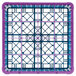 Carlisle RG16-5C414 OptiClean 16 Compartment Lavender Color-Coded Glass Rack with 5 Extenders Main Thumbnail 5