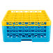 Carlisle RG25-3C411 OptiClean 25 Compartment Yellow Color-Coded Glass Rack with 3 Extenders Main Thumbnail 2