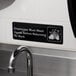 Employees Must Wash Hands Before Returning to Work Sign - Black and White, 9" x 3" Main Thumbnail 1
