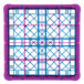 Carlisle RG25-2C414 OptiClean 25 Compartment Lavender Color-Coded Glass Rack with 2 Extenders Main Thumbnail 5
