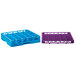 Carlisle RG25-1C414 OptiClean 25 Compartment Lavender Color-Coded Glass Rack with 1 Extender Main Thumbnail 8