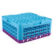 Carlisle RG25-3C414 OptiClean 25 Compartment Lavender Color-Coded Glass Rack with 3 Extenders Main Thumbnail 6
