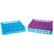 Carlisle RG25-3C414 OptiClean 25 Compartment Lavender Color-Coded Glass Rack with 3 Extenders Main Thumbnail 8