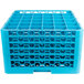 Carlisle RG36-514 OptiClean 36 Compartment Blue Glass Rack with 5 Extenders Main Thumbnail 2